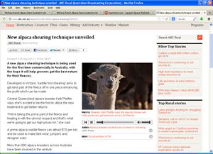 New Alpaca Shearing Technique Unveiled in Australia