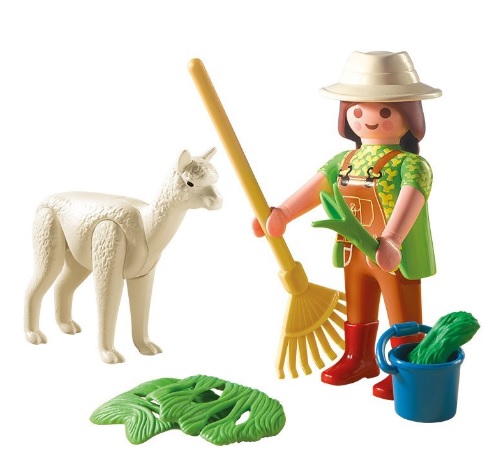 Playmobil Alpaca Farmer with Cria