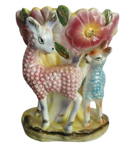 Llama Mama With Baby Vintage Planter Dee Bee Imports Japan